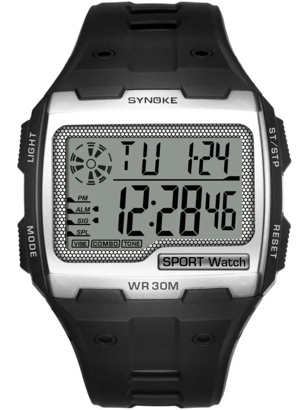 Men Waterproof Wrist Watch Sports Watch Digital Large LED Screen Watch Xmas Gift